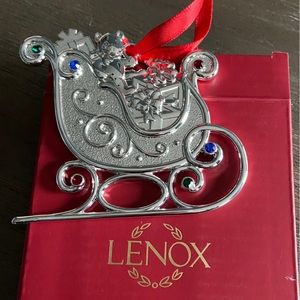 Lenox "Silver Gems Multi Sleigh" Ornament